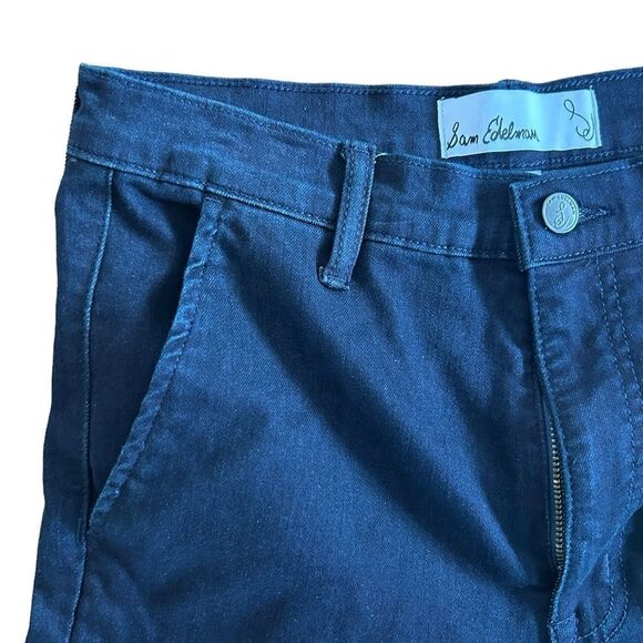 Sam Edelman Women's Bay Flare Trouser Jeans Baltic Dark Office 30 - Picture 4 of 6